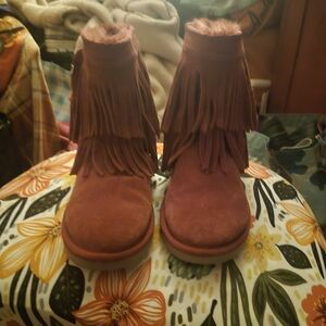 UGG Women's Moccasins in Rust Red